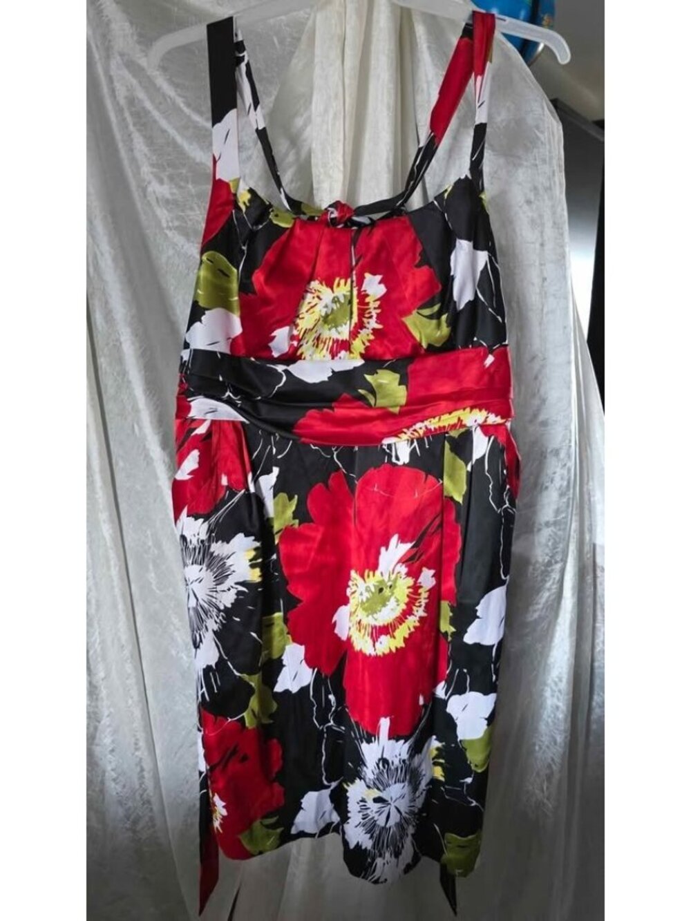 Satin Floral Plus Size Party Dress size 20